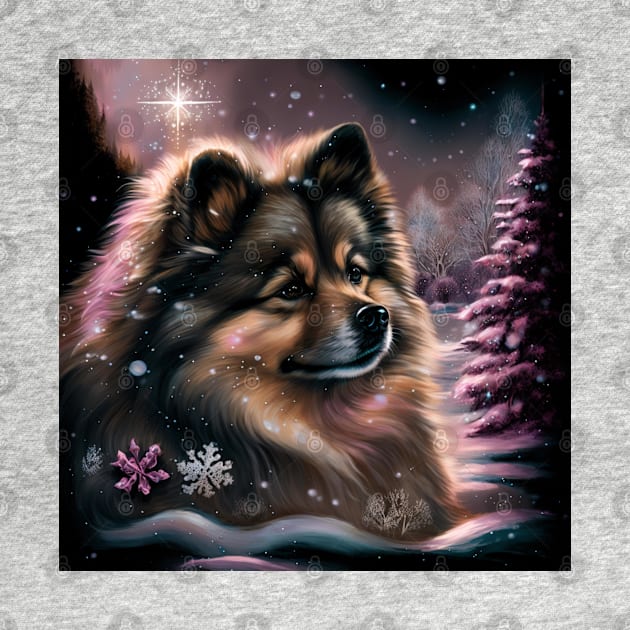 Finnish Lapphund In Winter Magic by Enchanted Reverie